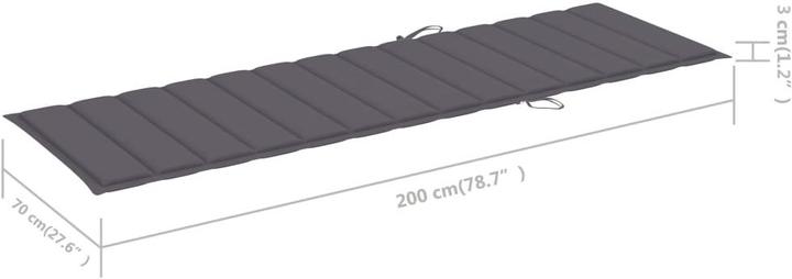 Immagine prodotto VidaXL Hayder (200 x 70 x 3 cm)