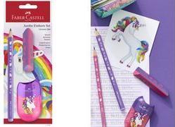 Actual product image Faber-Castell Schreibset Einhorn Jumbo Bleistift + Acc. (HB, 3x)