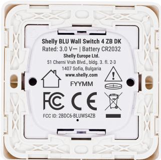 Actual product image Shelly BLU wall switch