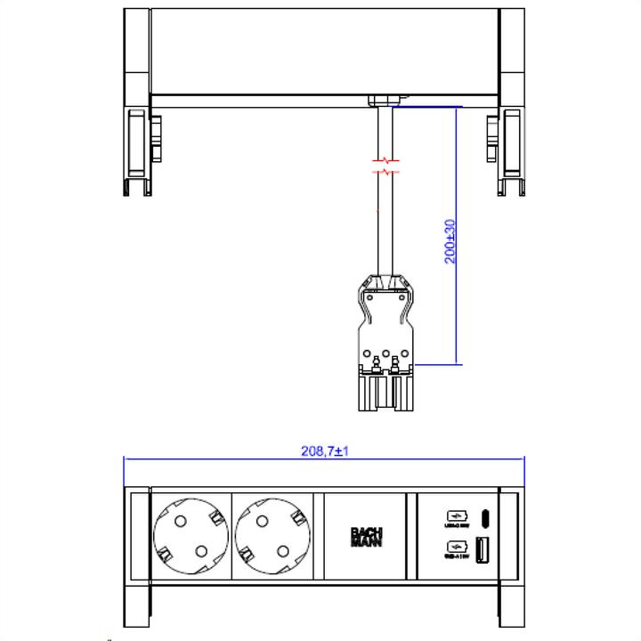 Produktbild Bachmann 937.402 (2x, CEE 7/3)
