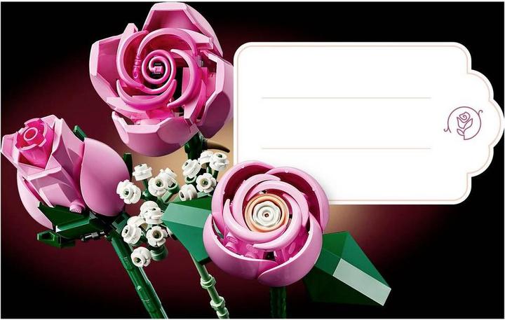 Image du produit LEGO Bouquet de roses roses (10374, LEGO Botanical)
