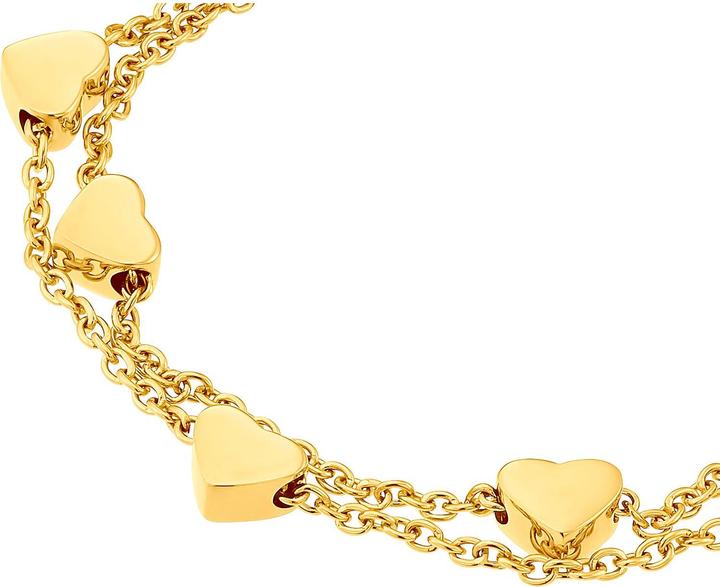 S.Oliver Armschmuck für Mädchen, Stainless Steel | Herz (14 cm, Edelstahl)