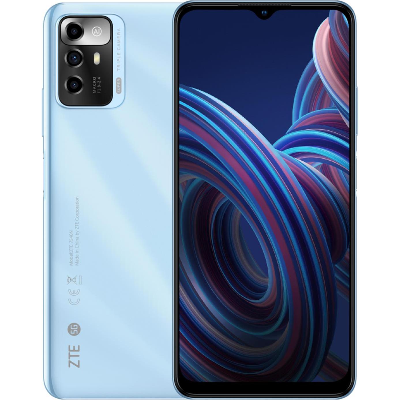 TE Connectivity ZTE BLADE A72 64GB 4GB RAM 5G BLUE ITALY OEM (64 GB, Blue, 6.52", Dual SIM, 13 Mpx, 5G), Smartphone, Bla...