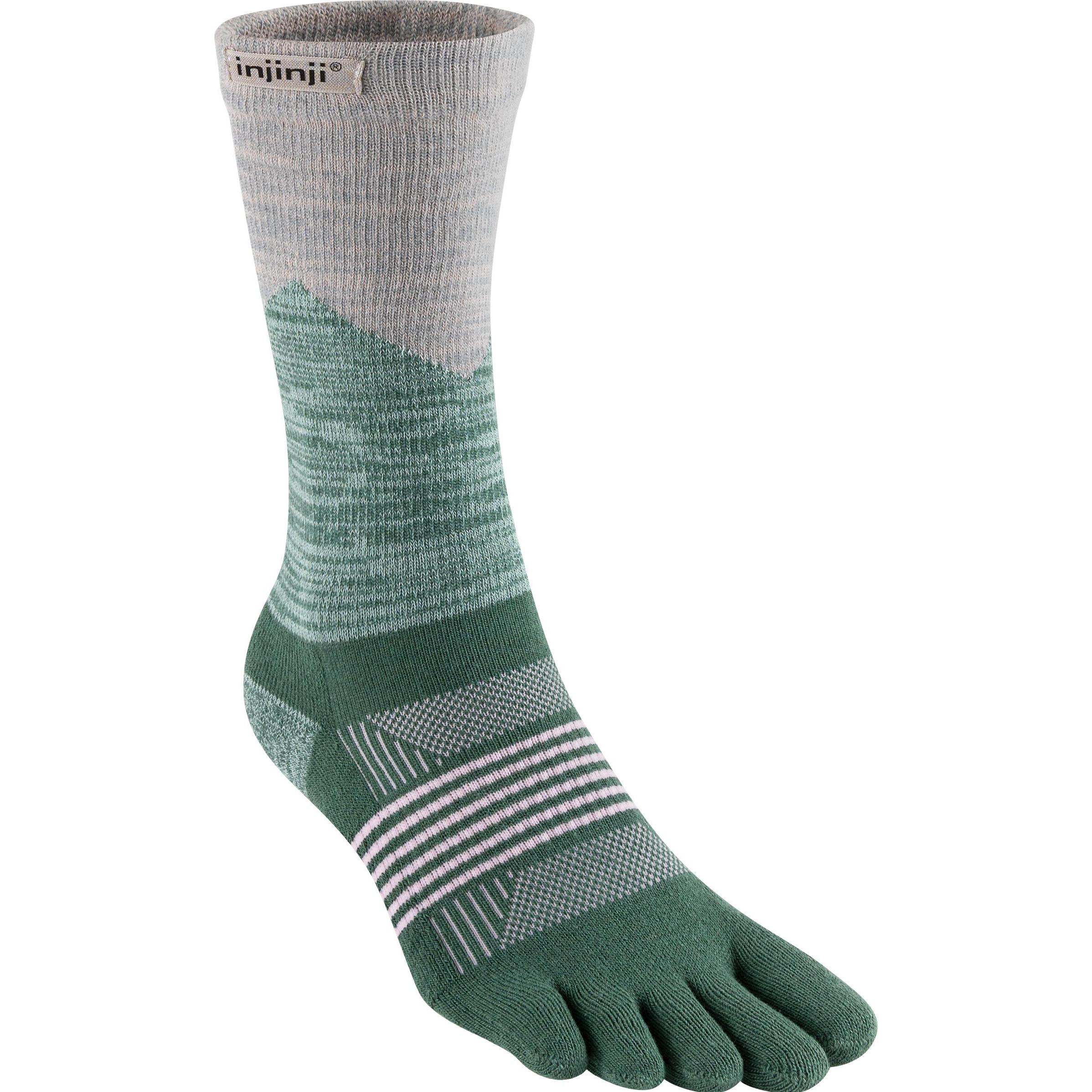 Injinji, Damen, Sportsocken, Women's Trail Midweight Crew (M/L), Grün