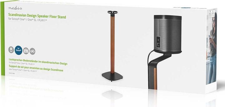 Produktbild Nedis Lautsprecherhalter | Kompatibel mit: Sonos® One SL™ / Sonos® One™ / Sonos® PLAY:1™ | Ständer | (1 Stk., Ständer, Höhenverstellbar)