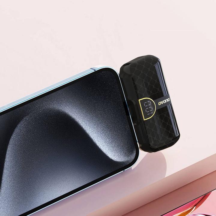 Image du produit Dudao Mini banque d'alimentation K20SL en forme de sac Lightning 5000mAh - noir (5000 mAh)