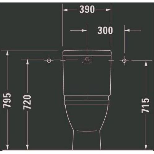 Thumbnail - Duravit, WC Deckel, Stand-WC-Kombination STARCK 3 ti. 360x655mm Ab se Ab in se weiss WG