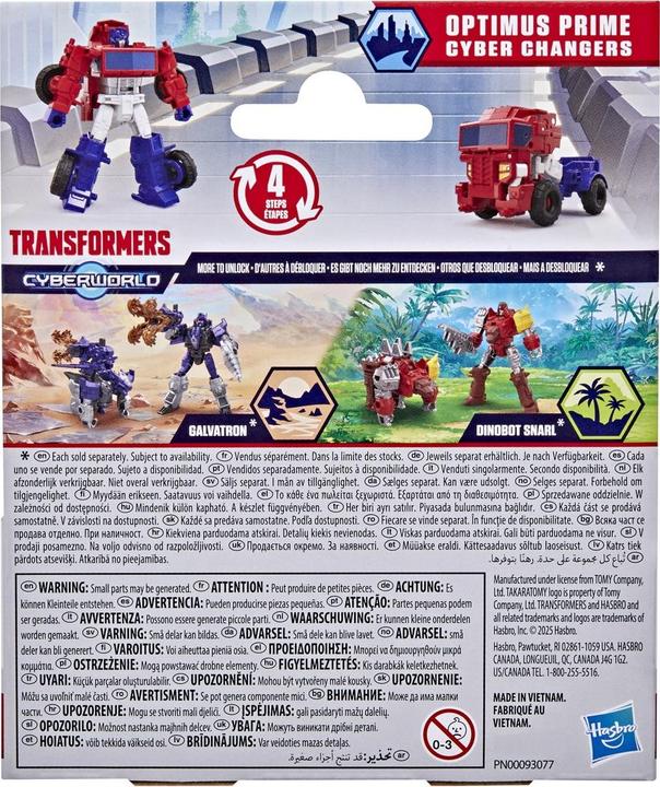 Actual product image Transformers TF Cyberworld Cyber Changers Sort.