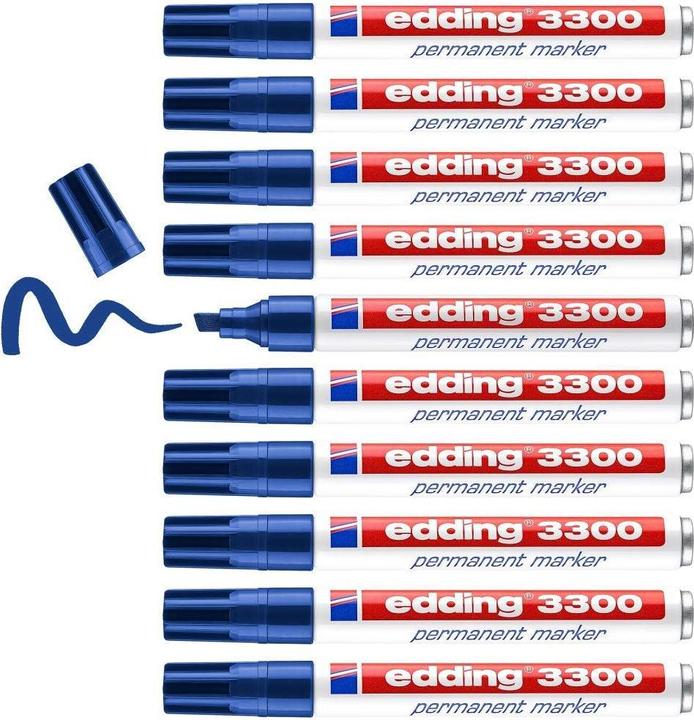 Produktbild Edding Permanent Marker 3300, mit Keilspitze (10 x)