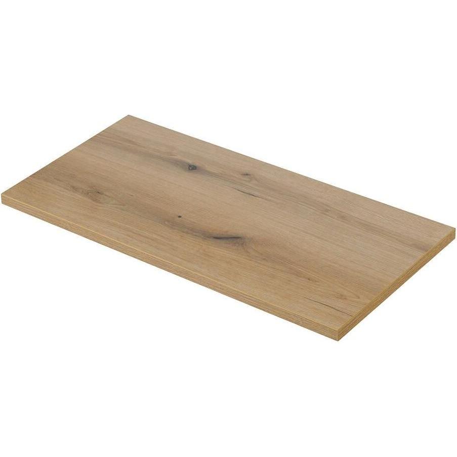 En.Casa, Waschbeckenunterschrank, Waschtischunterschrank Skelbolu 90x60x40 cm Eicheoptik