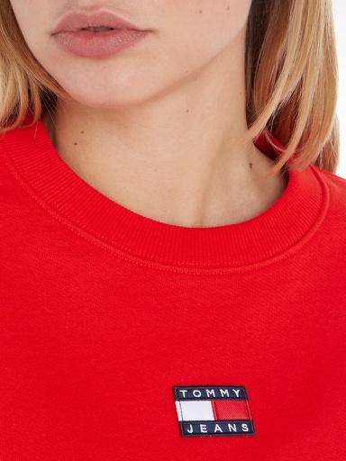 Actual product image Tommy Hilfiger Ladies Tjw Tommy Center Badge Crew Sweatshirts, Twilight Navy, XS (XS)