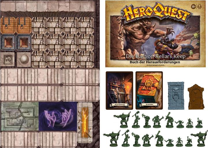 Actual product image Hasbro Gaming HeroQuest The Bastion of Kellars Keep adventure pack, ages 14+, HeroQuest base game... (German, 2 - 5 Players)