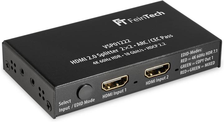 Produktbild FeinTech HDMI 2.0 Splitter 2 Eingänge 2 Ausgänge