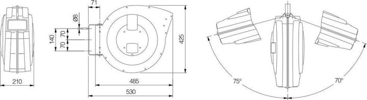 Actual product image Contimac Mavel luchtslanghaspel 20m x 10mm mega air 3/8