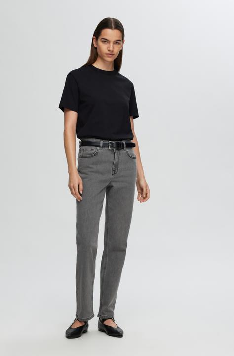 Produktbild Selected Femme Graue Straight Fit Jeans (W31/L32)
