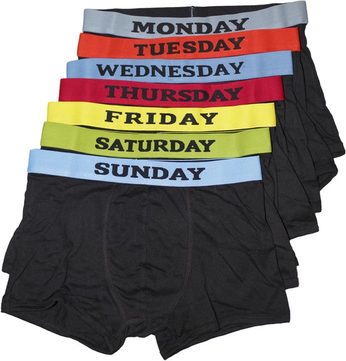 Productafbeelding Universal Textiles Boxershorts broek motief weekdagen 7 stuks (86, 85 A, Pakje van 7)