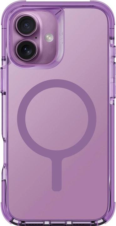 Actual product image Uniq etui Combat iPhone 16 6.1" Magclick Charging różowy/grape pink (Apple iPhone 16)