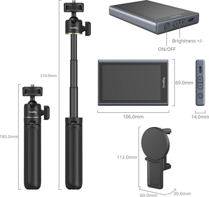Image du produit SmallRig moniteur vidéo sans fil pour smartphone (kit vlog) - 4851B
