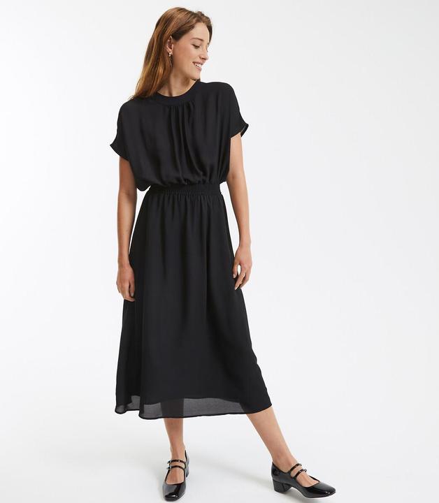 Image du produit La Redoute Collections Maxi-robe évasée avec taille smockée (44)