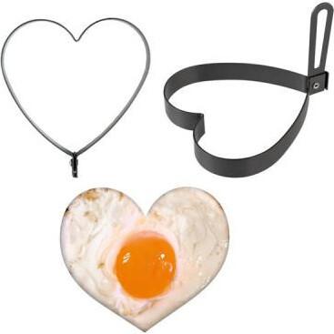 Ibili Ei-Form Herzförmig 10 cm Perfekt für die Herstellung von Eiern in Herzform (49419413)