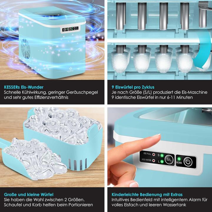Produktbild Kesser Eiswürfelbereiter mit 2,2L Tank und LED-Display