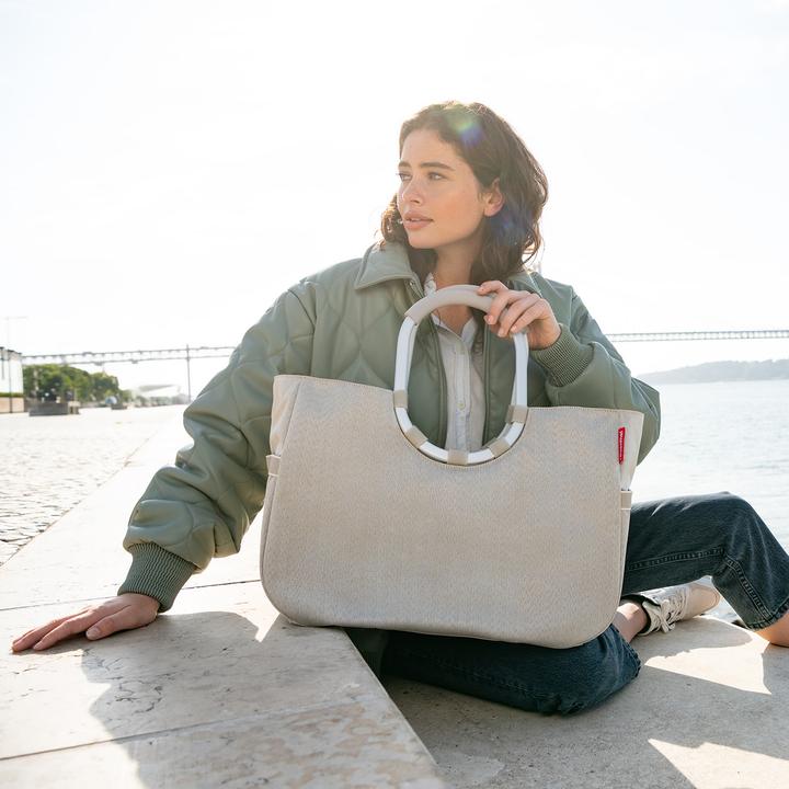 Productafbeelding reisenthel Winkelmand Loopshopper L Visgraat Zand