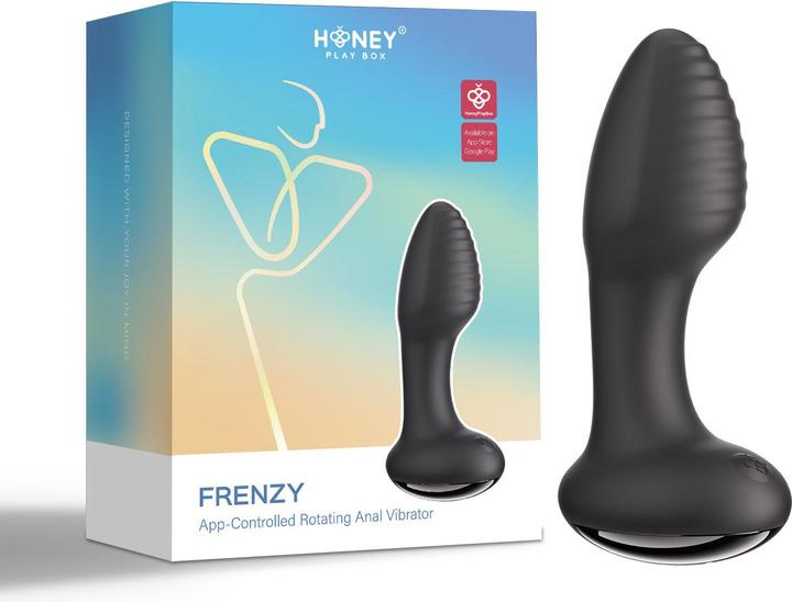 Productafbeelding Honey Play Box Frenzy Rotating Anal Vibrator Black