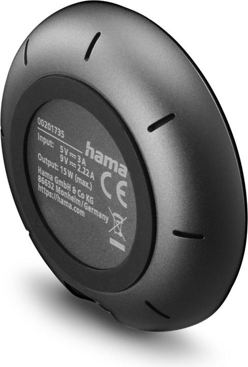 Actual product image Hama Kabelloses Qi2-Ladegerät, induktiv Schnellladen am Schreibtisch etc., 15 W (15 W)