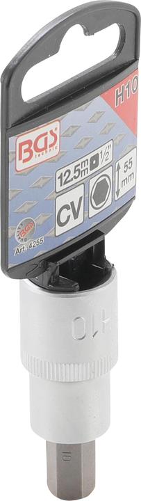 Actual product image BGS Bit Socket 12.5 mm (1/2") internal Hexagon 10 mm (Allen screw)