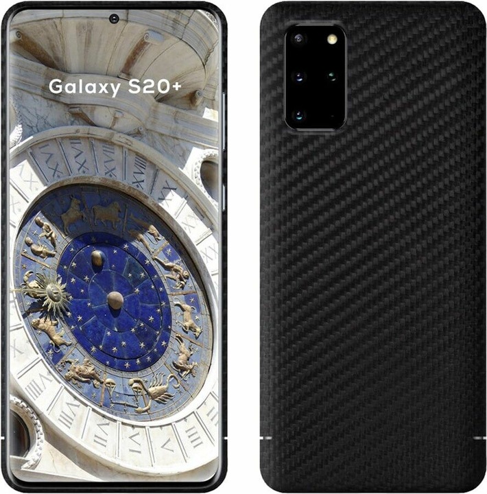 Produktbild Viversis Backcover aus echtem Carbon carbon black (Samsung Galaxy S20+)