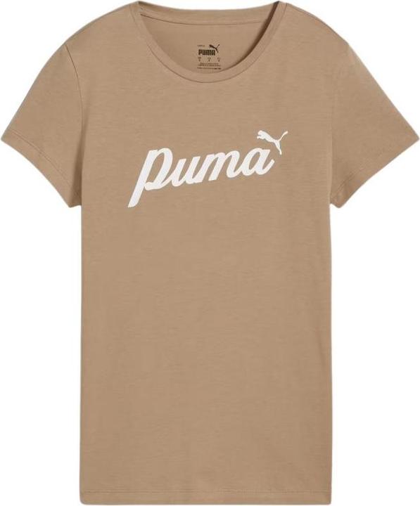 Puma Damen T-Shirt +Schrift beige