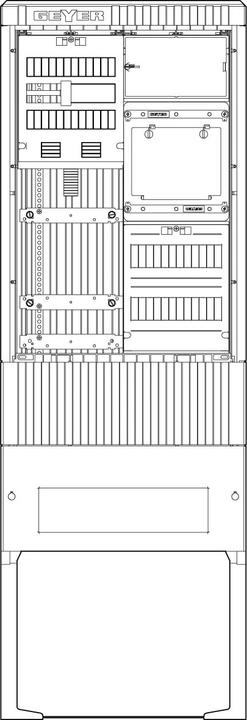 Produktbild ABN Zähleranschlusssäule 1 eHZ, 4pol SZ175EE1411
