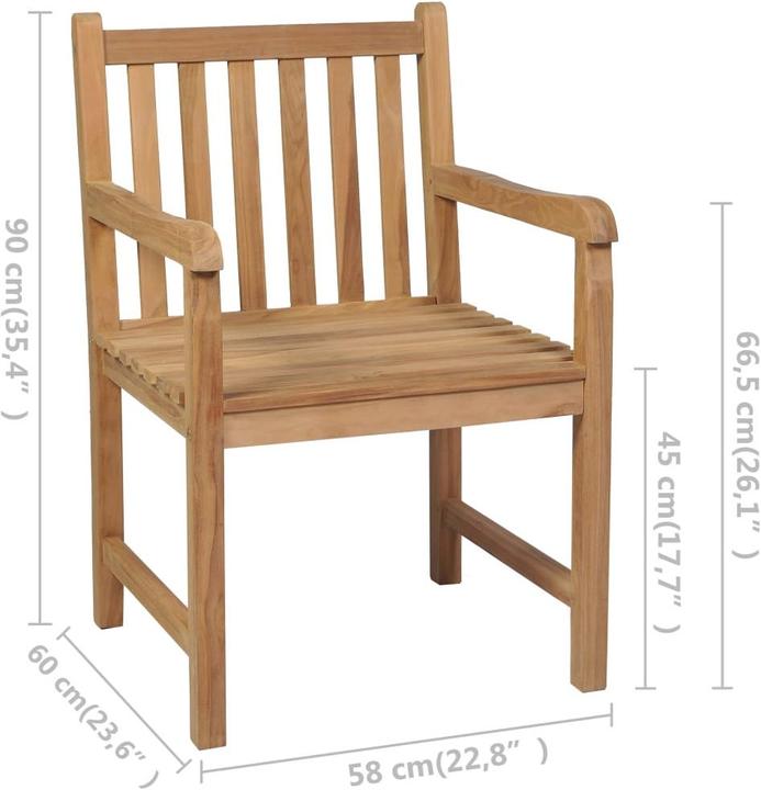 Actual product image vidaXL Gartenstuhl