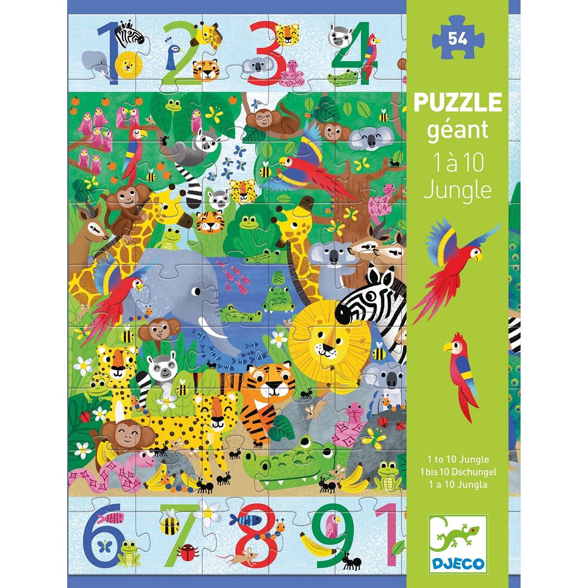 Thumbnail - Djeco Puzzle bis Dschungel (54 Teile)