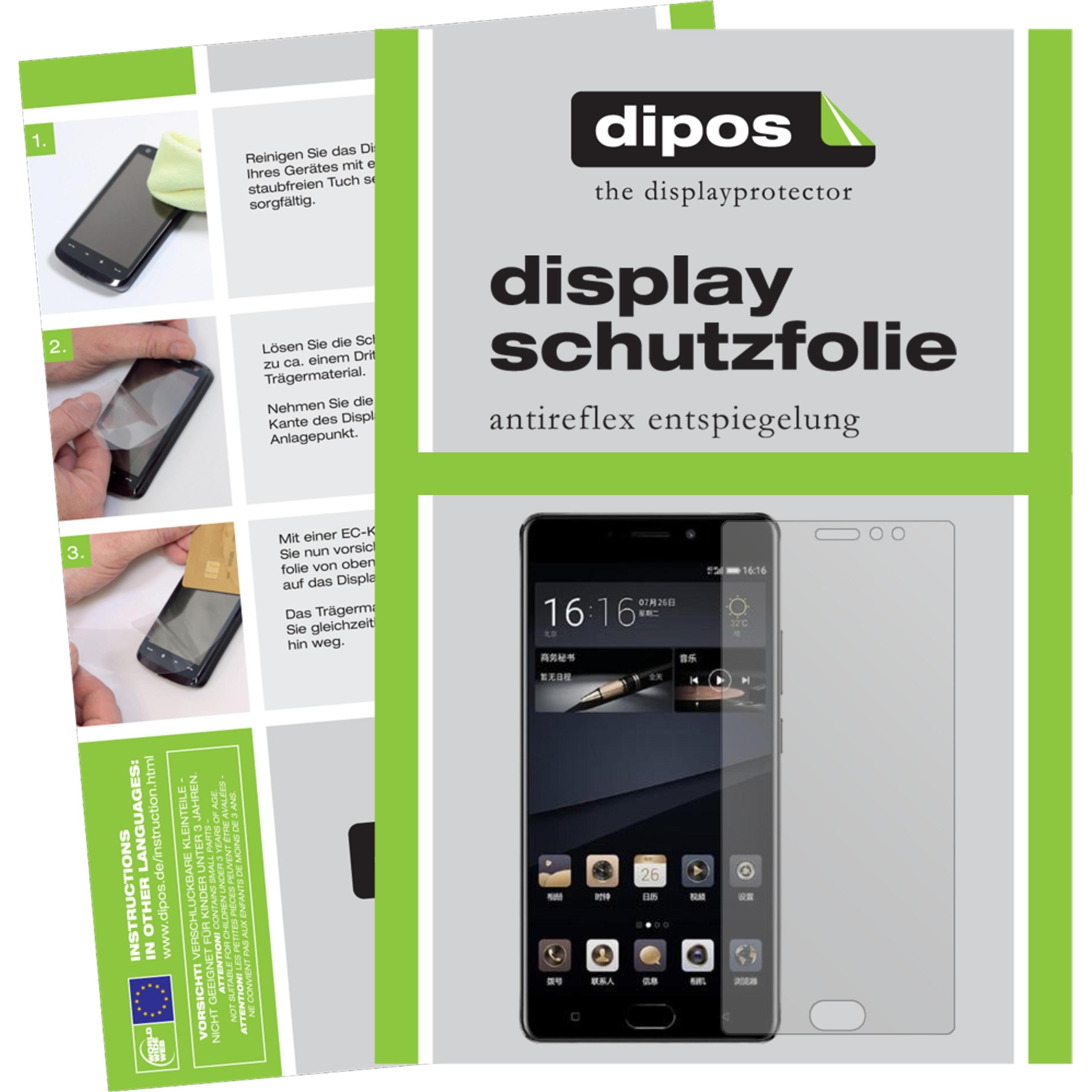 Dipos Displayschutzfolie Antireflex (2 Stück, Beafon M6s Plus), Smartphone Schutzfolie, Transparent