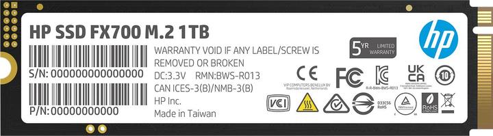 Actual product image HP SSD FX700 1TB (1000 GB, M.2 2280)