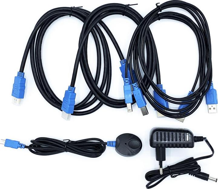 Immagine prodotto Aisens A111-0400 Switch tastiera/video/mouse (KVM) nero