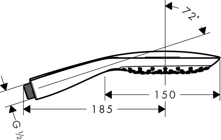 Produktbild hansgrohe Duschbrause (3 Strahlarten, 16 l/min)