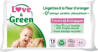 Image du produit Love & Green lingettes humides