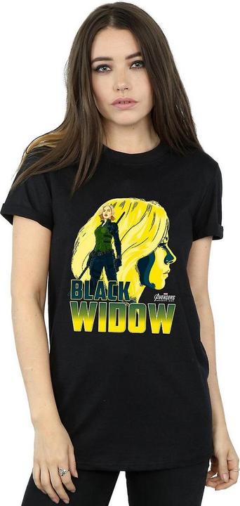 Image du produit Avengers Infinity War Femme/Les femmes - T-shirt boyfriend en coton Black Widow (XL)