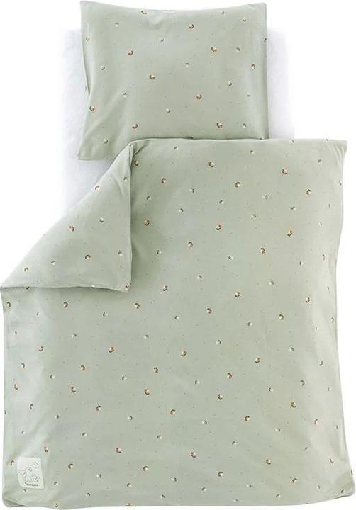 Immagine prodotto Träumeland Biancheria da letto in jersey Fiore verde 80/80 + /40