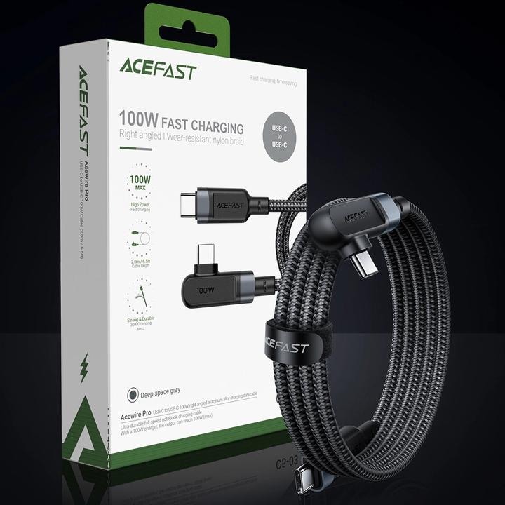Actual product image Acefast C5-03 (2 m, USB 2.0, 100 W)