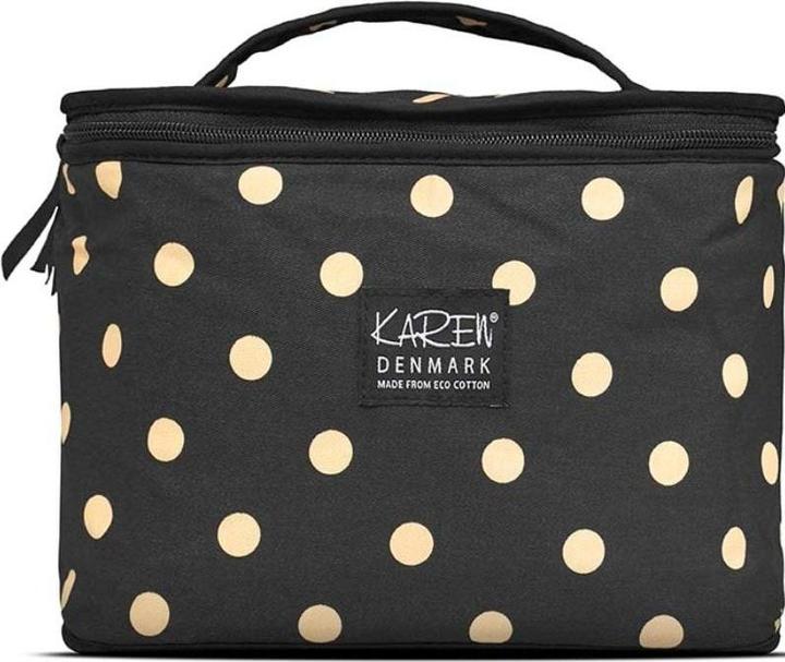 Actual product image Cimi Karen Denmark - Beauty Box ECO Cotton - Black With Beige Dots