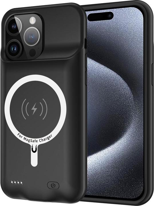 Image du produit Techsuit - Power Pro MagSafe Battery Case - iPhone 15 Pro - 7000mAh - Black (Apple iPhone 15 Pro)