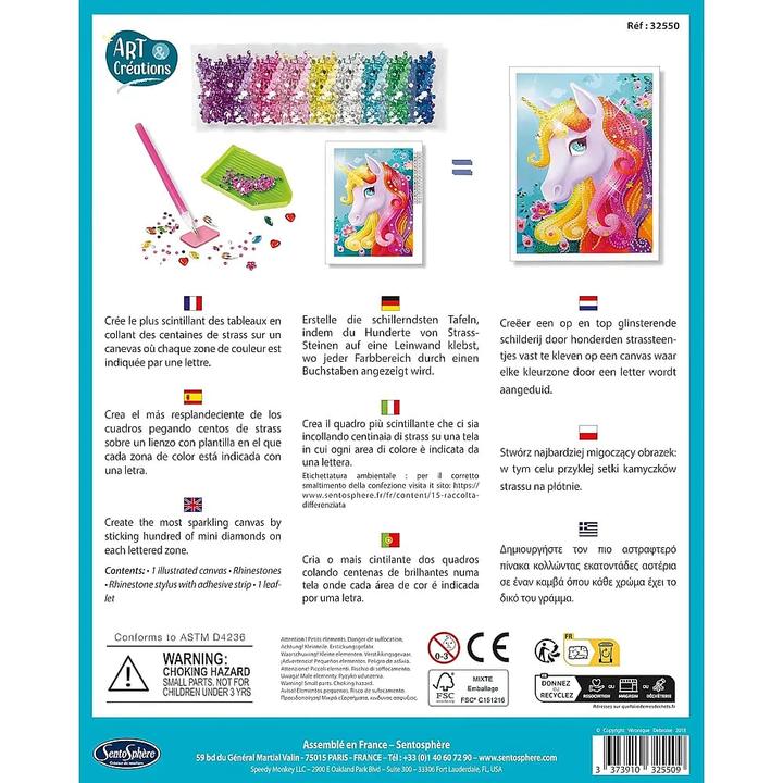 Produktbild Sentosphere Strasssteinbild Einhorn