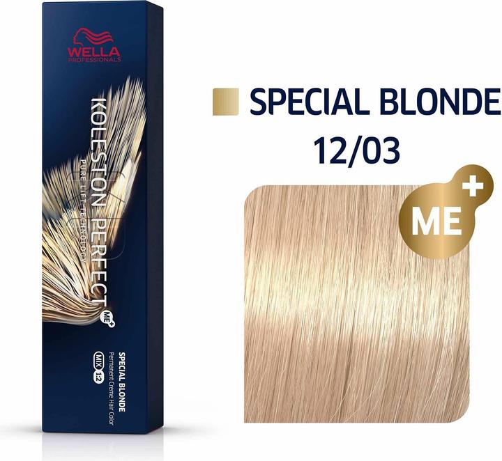 Actual product image Wella Koleston Perfect ME+ Special Blondes 12/03, 60ml (03, 12)