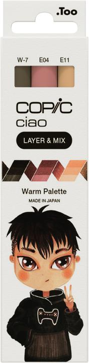 E-04 Lipstick Rose, E-11 Bareley Beige, W-7 Warm Gray No. 7