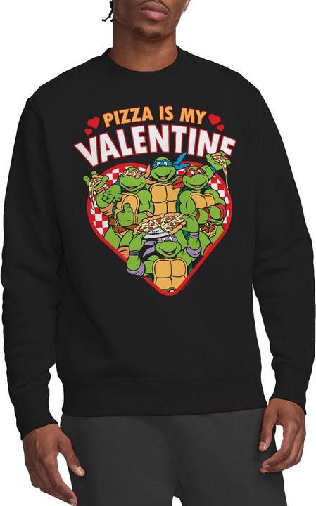 Immagine prodotto Teenage Mutant NT Pizza Is My Valentine Felpa Adulto Unisex (M)
