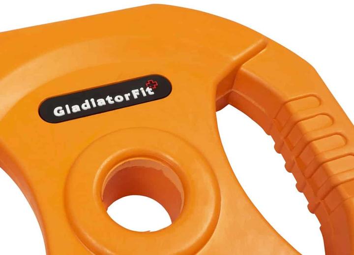 Actual product image Gladiatorfit Rubber weight disc with handles (1 x 5 kg)