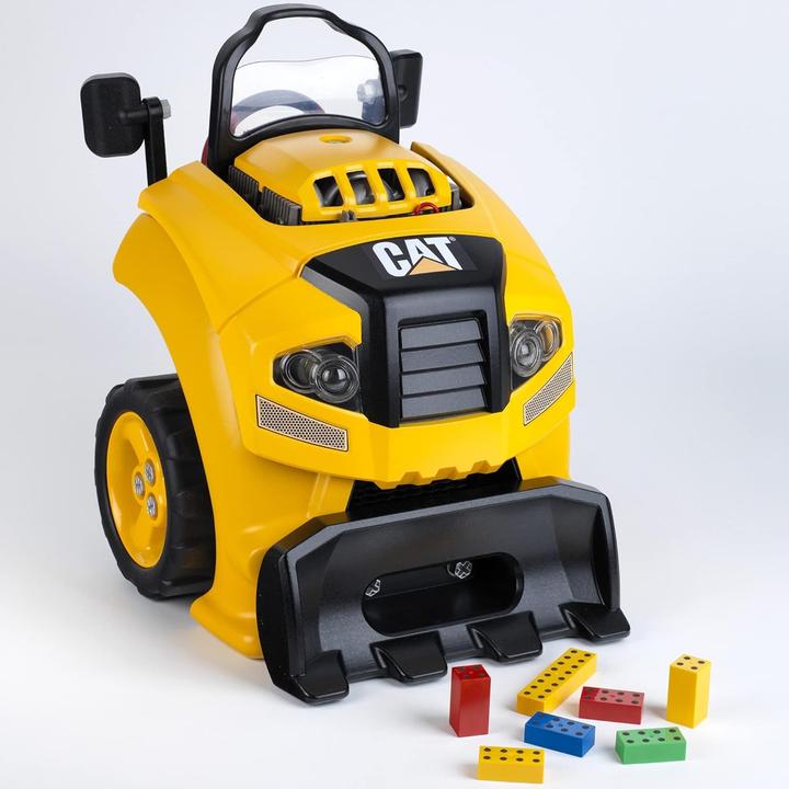 Actual product image Theo Klein Caterpillar Truck Engine Block with Educational Repair Functions, Lights, and Horn